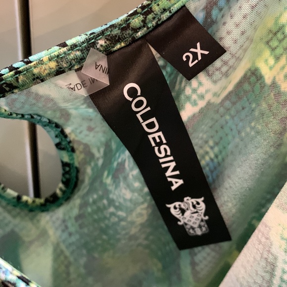 Coldesina python print dress - 2X - Picture 5 of 8